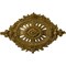 Ekena Millwork Antonio Ceiling Medallion, Hand-Painted Gold, 35 7/8"W x 22 1/2"H x 4 3/8"P CM35X22ANGLS - alternate 1